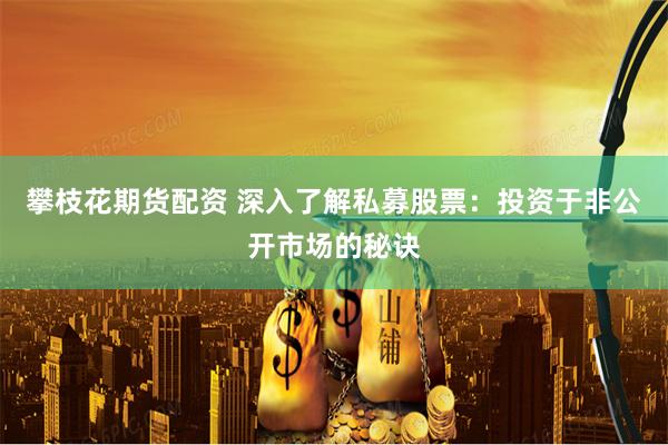 攀枝花期货配资 深入了解私募股票：投资于非公开市场的秘诀